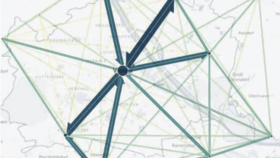 Visual analytics of mobility network changes observed using mobile phone data during COVID-19 pandemic featured image